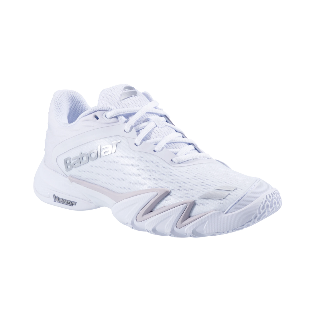 Babolat Premura 3 LeBron women's padel shoes, white and silver