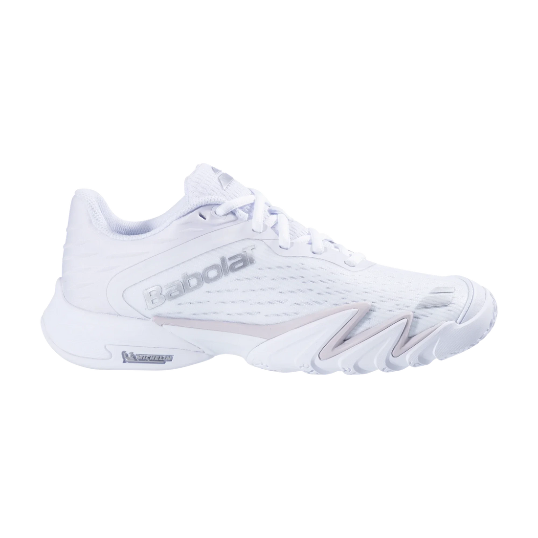 Babolat Premura 3 LeBron women's padel shoes, white and silver