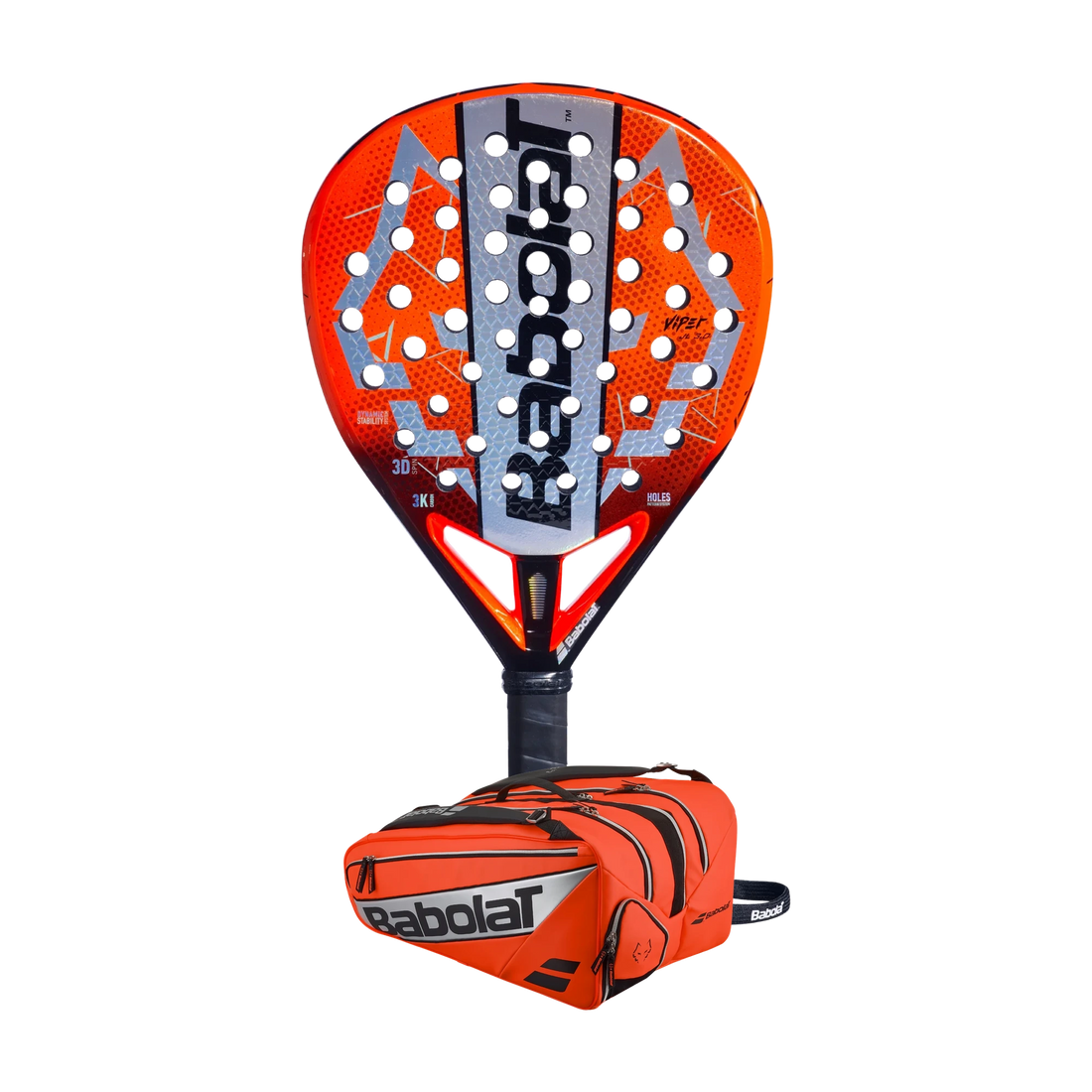 Juan Lebrón Signature Pack — Babolat Viper Lebrón 3.0 racket and orange RH Pro P bag