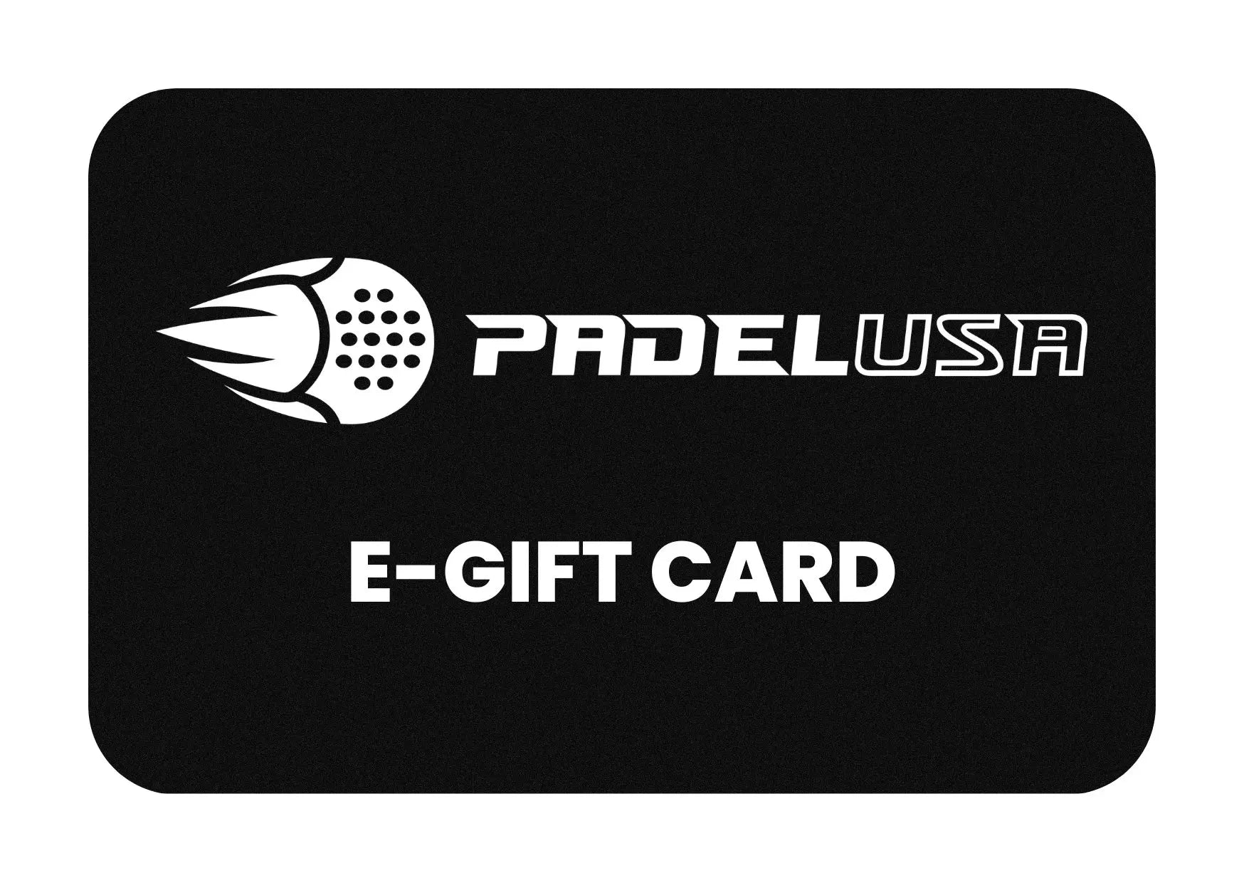 Padel Racket Card Padel USA E-Gift Card