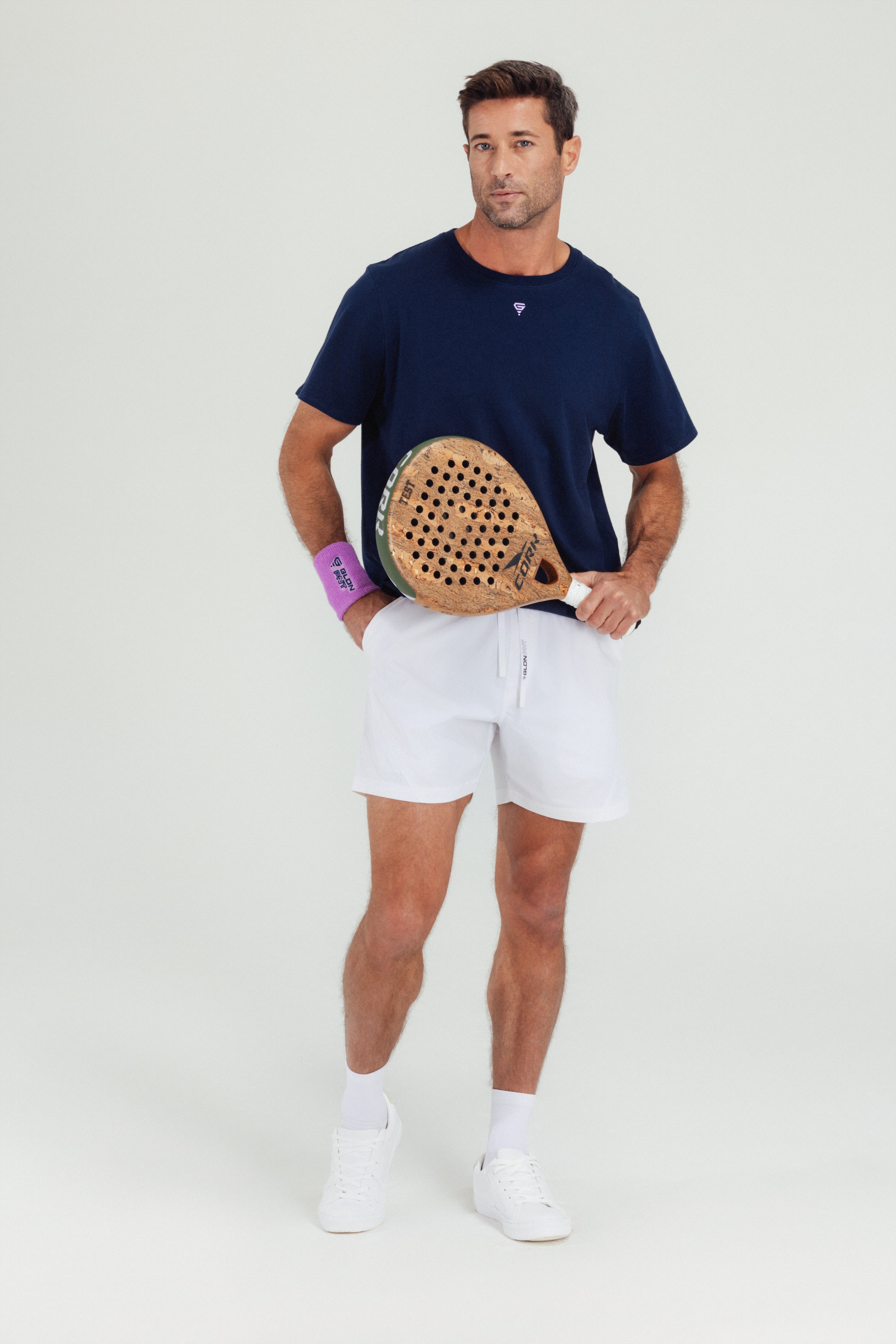 Pantalón corto flexible blanco