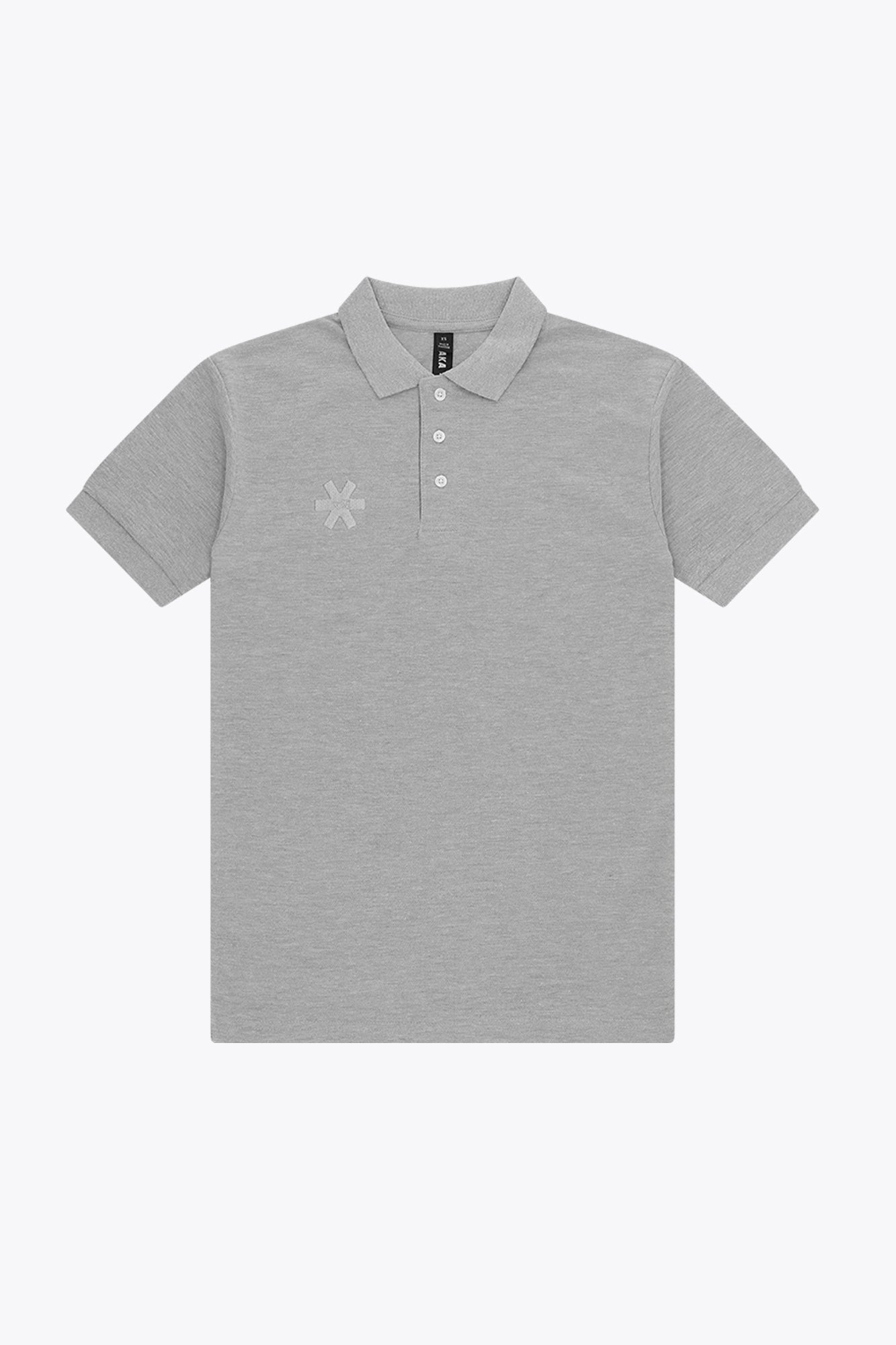 Polo básico unisex Osaka | Gris jaspeado