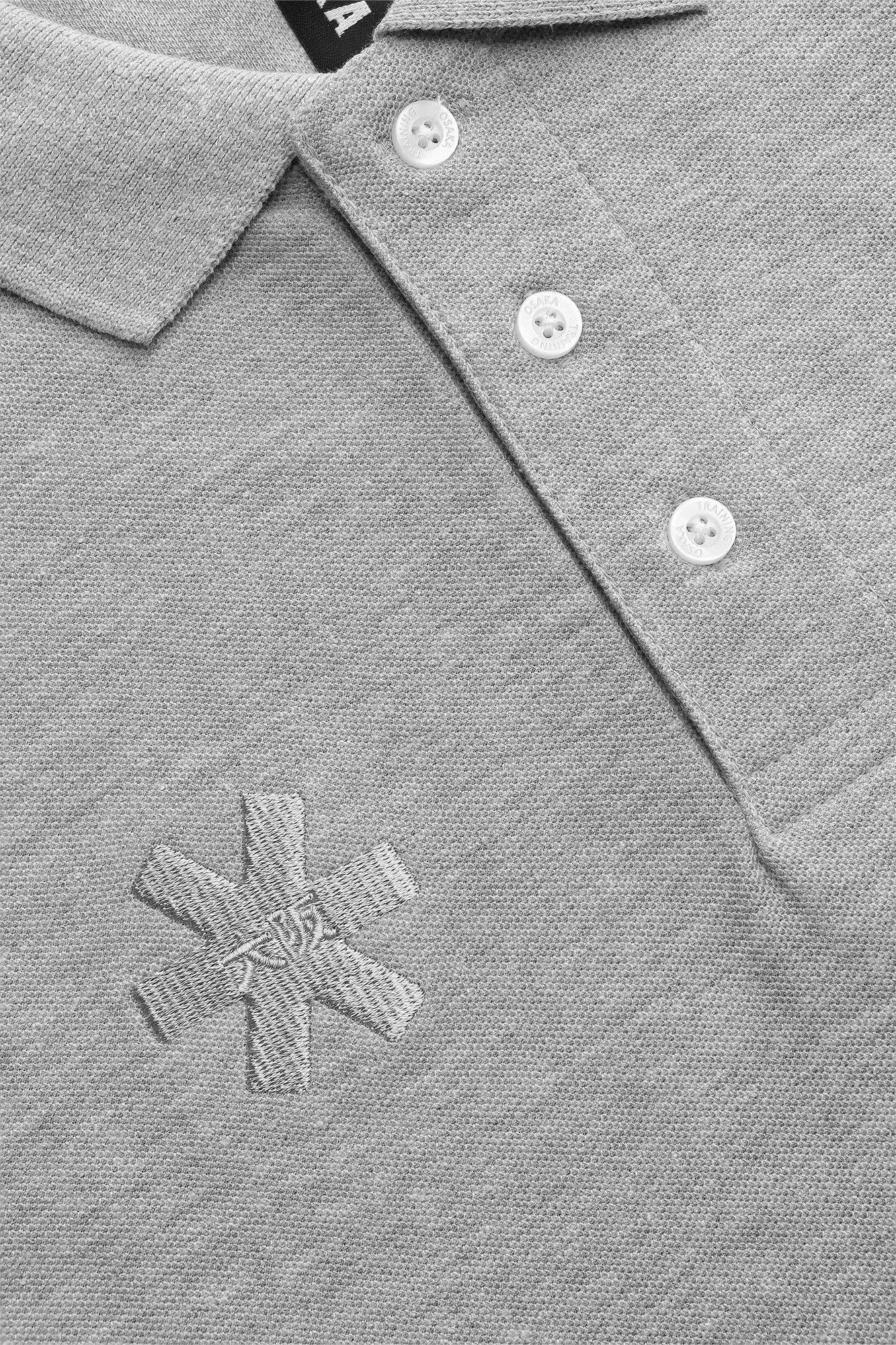 Polo básico unisex Osaka | Gris jaspeado