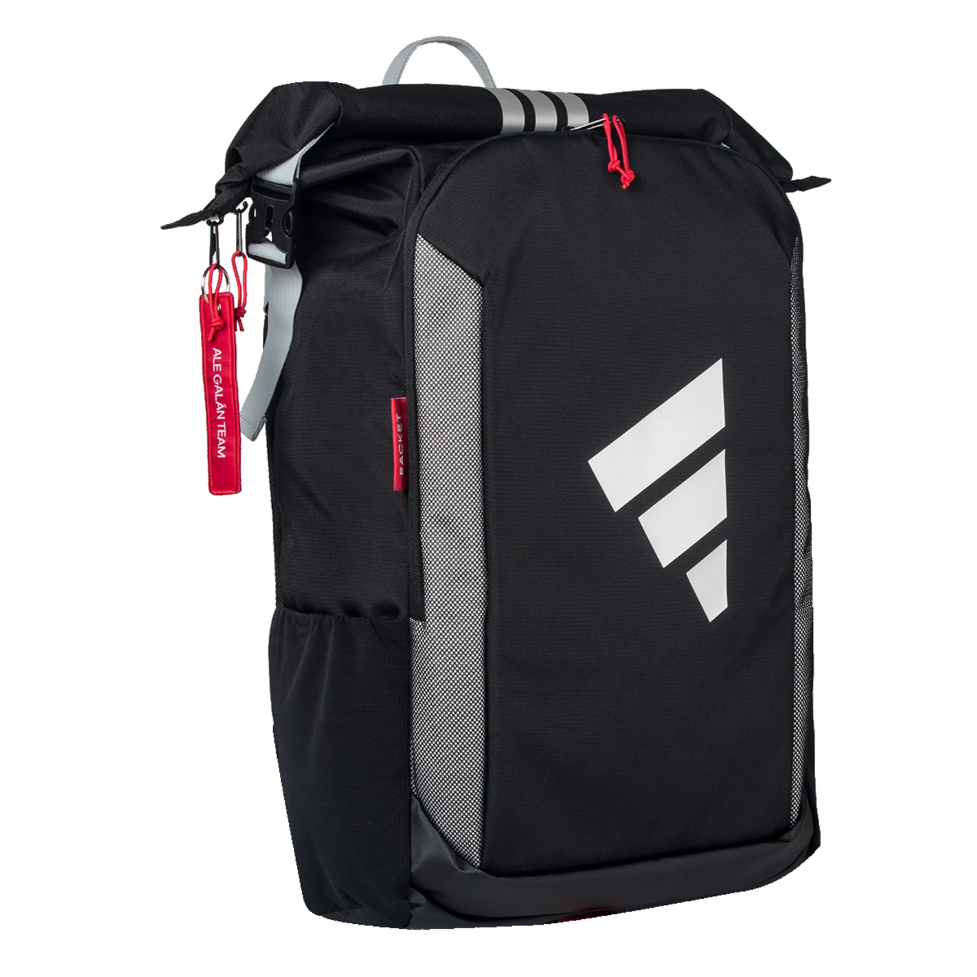 adidas durable expandable unisex backpack Multigame 3.4 Black/Red baseball backpack Model:50TULB- 5ft Ultra Light Casting Bottom front pocket with Daiwa Saltist 20H /