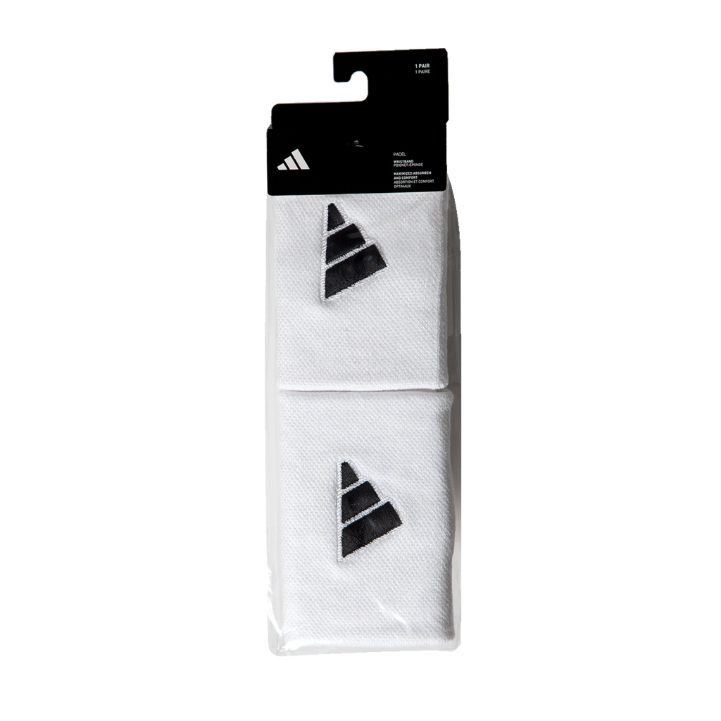 Adidas WRISTBAND L White/Black - Padel USA