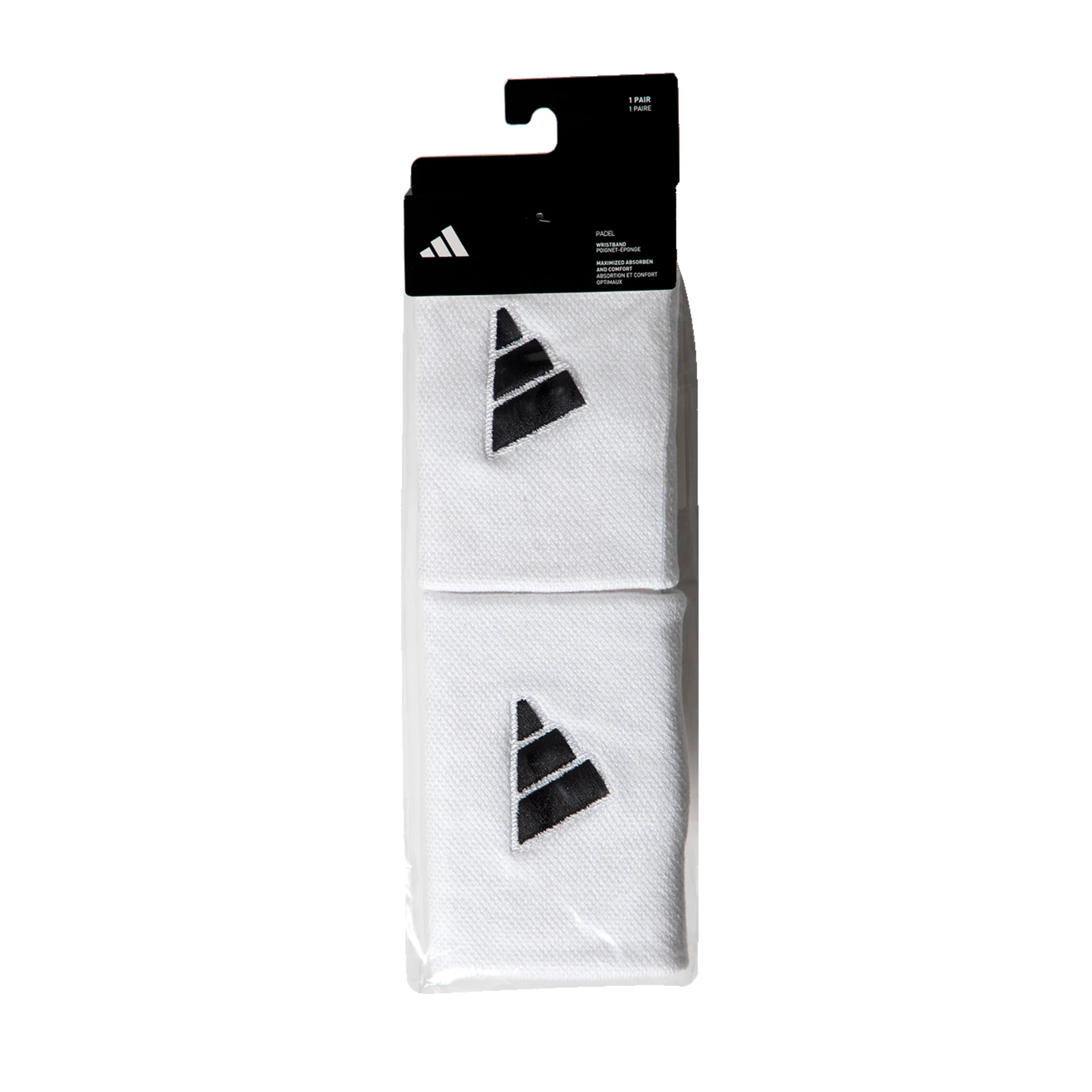 Adidas WRISTBAND L White/Black - Padel USA