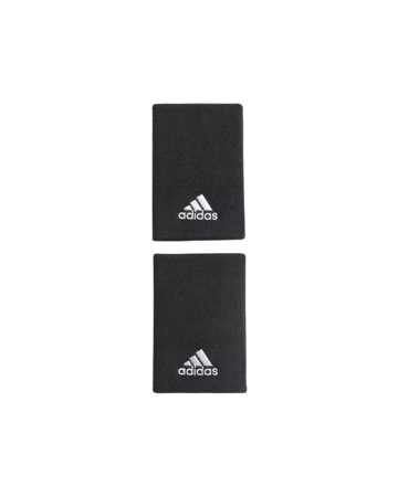 The Adidas WRISTBAND L x2 BLACK/WHITE
