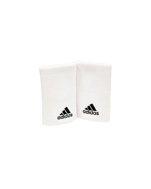 The Adidas WRISTBAND L x2 - WHITE/BLACK