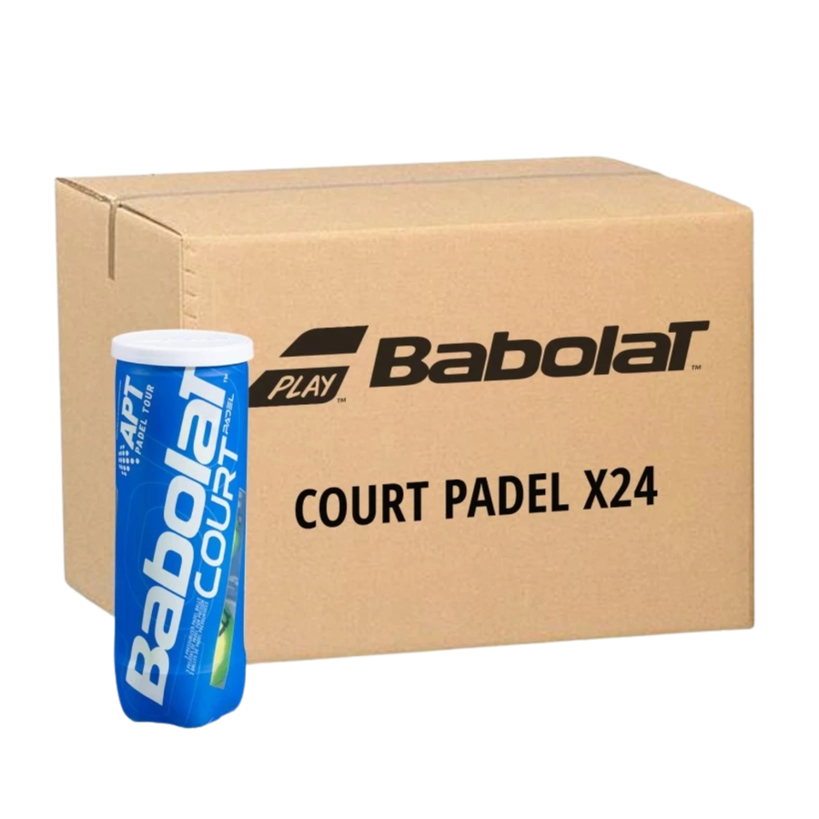 Babolat COURT X3 Padel Balls — Box of 24 cans