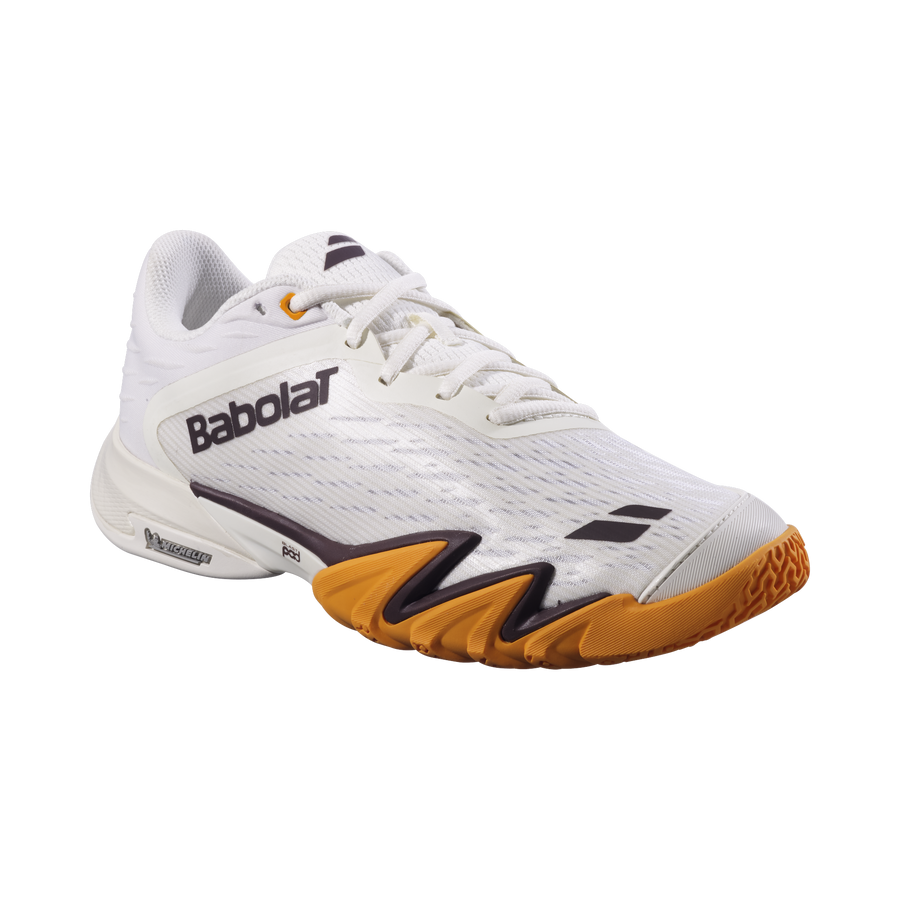 Babolat Premura 3 Men's Padel Shoes — Cream/Orange