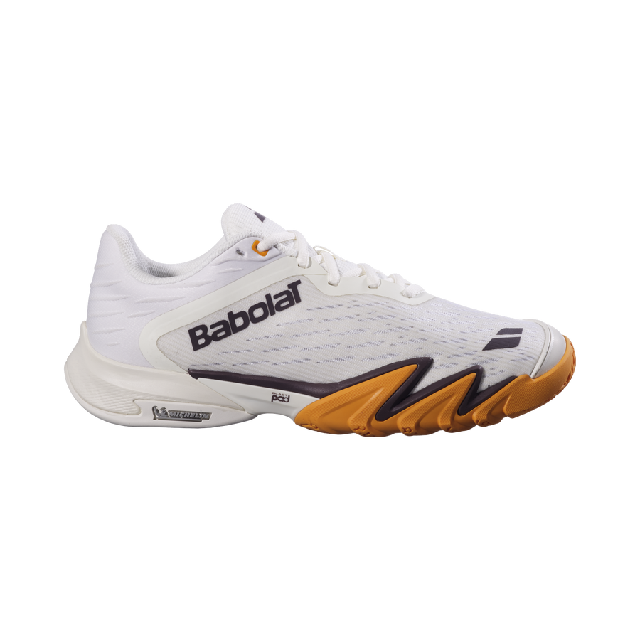 Babolat Premura 3 Men's Padel Shoes — Cream/Orange
