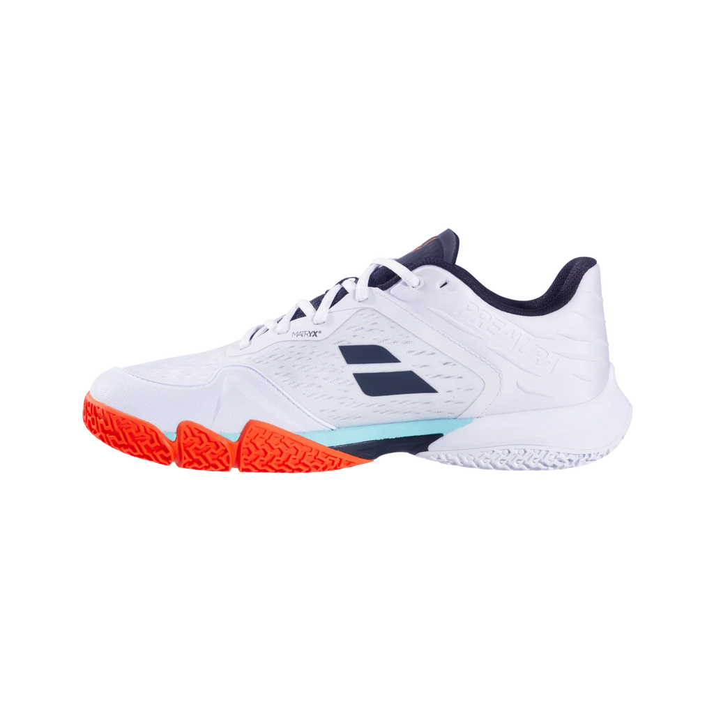 Babolat Premura 3 Lebron White/Orange Padel Shoes
