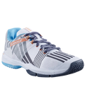 The Babolat Sensa White/Canyon Sunset Women Padel Shoes