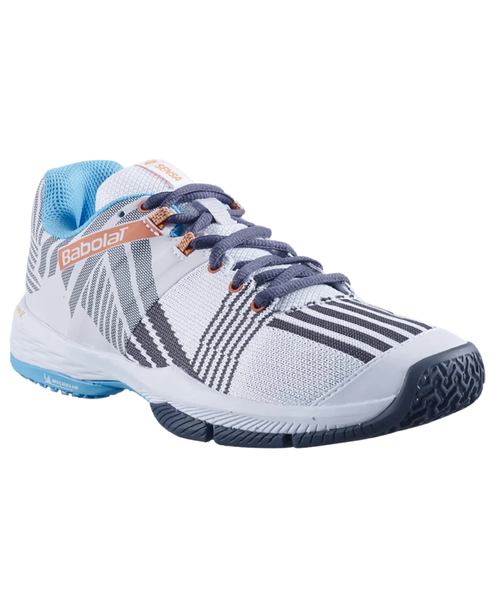 Babolat Sensa White/Canyon Sunset Women Padel Shoes — Size 6.5 — Like New