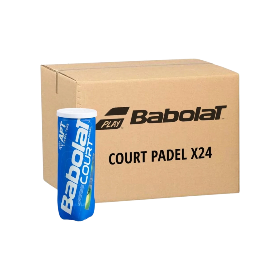 Babolat COURT X3 Padel Balls — Box of 24 cans