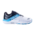 Babolat Jet Movea 2 men's padel shoes, white cyan blue