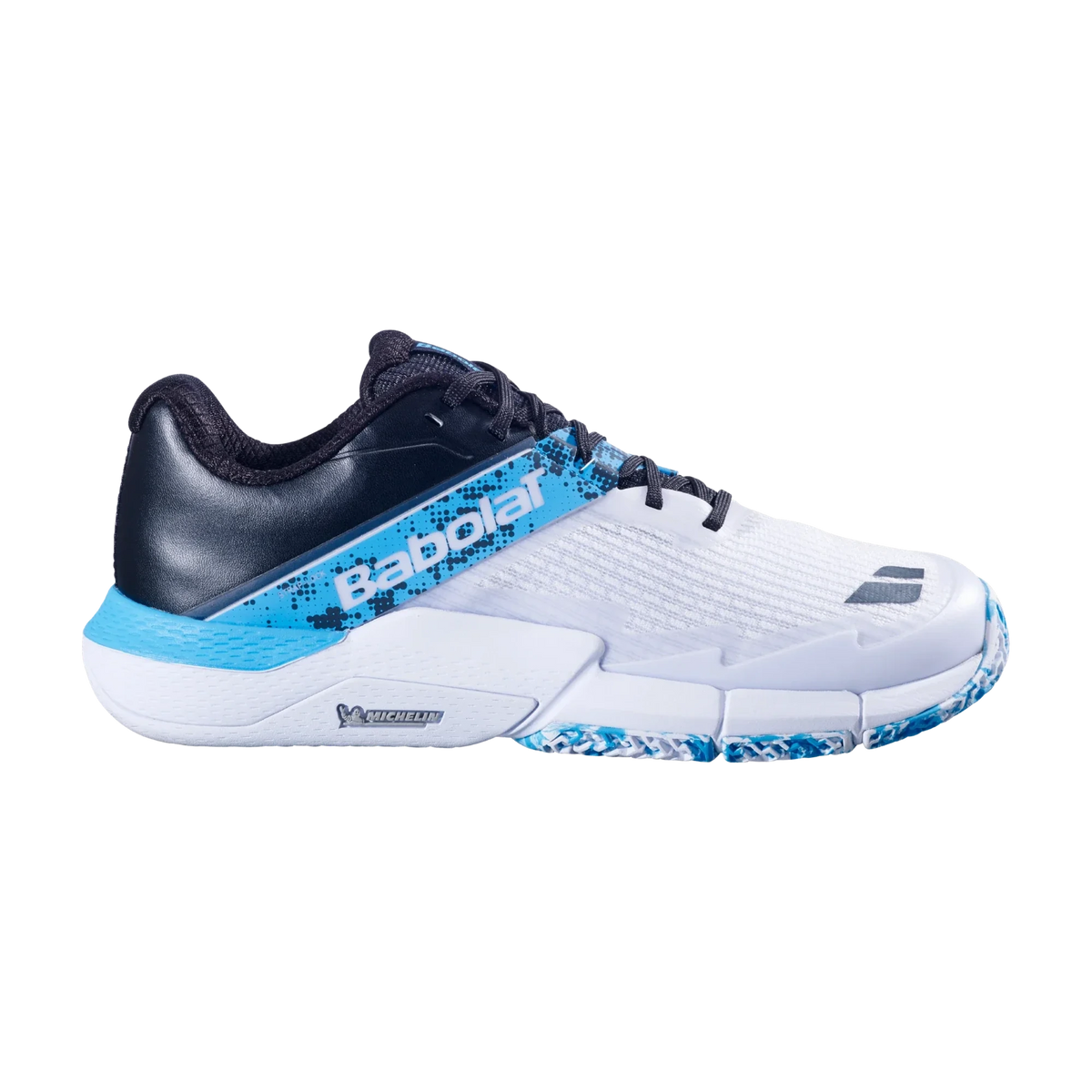 Babolat Jet Movea 2 men's padel shoes, white cyan blue