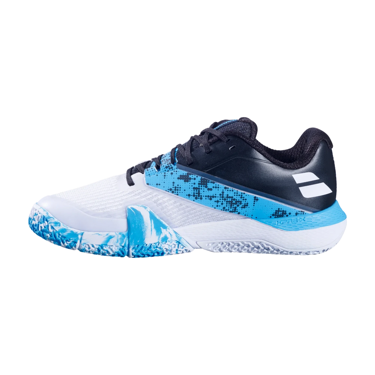 Babolat Jet Movea 2 men's padel shoes, white cyan blue