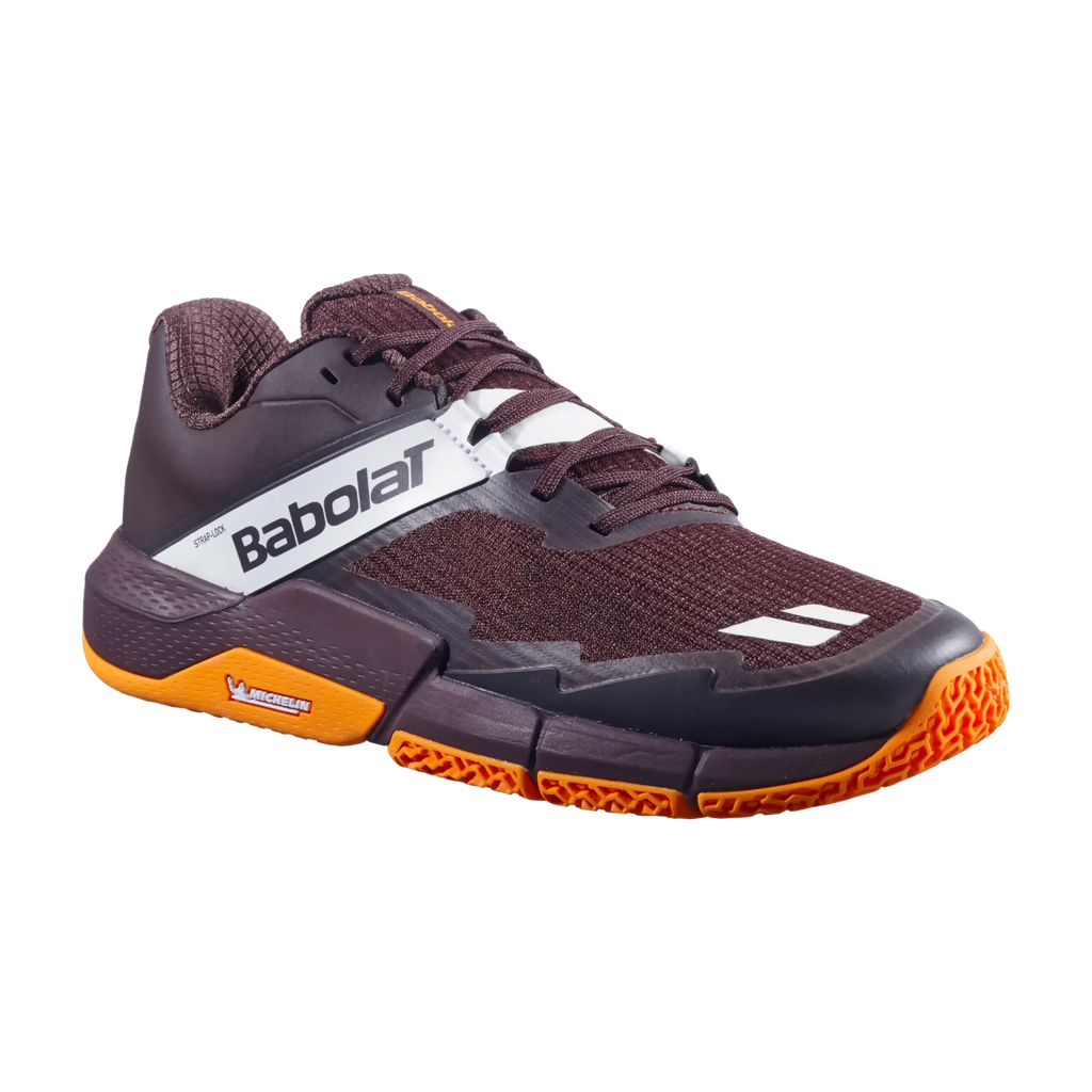 Babolat Jet Movea 2 Men’s Padel Shoes - Brown/Cream, main angle view