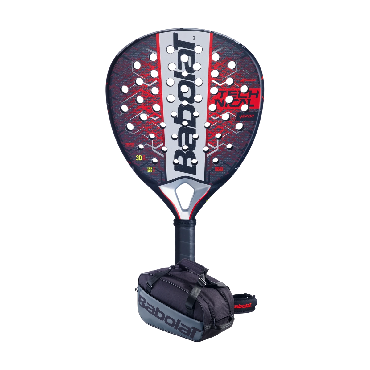 Babolat Padel Pack — Babolat Technical Veron raacket and Babolat COURT S bag shown together