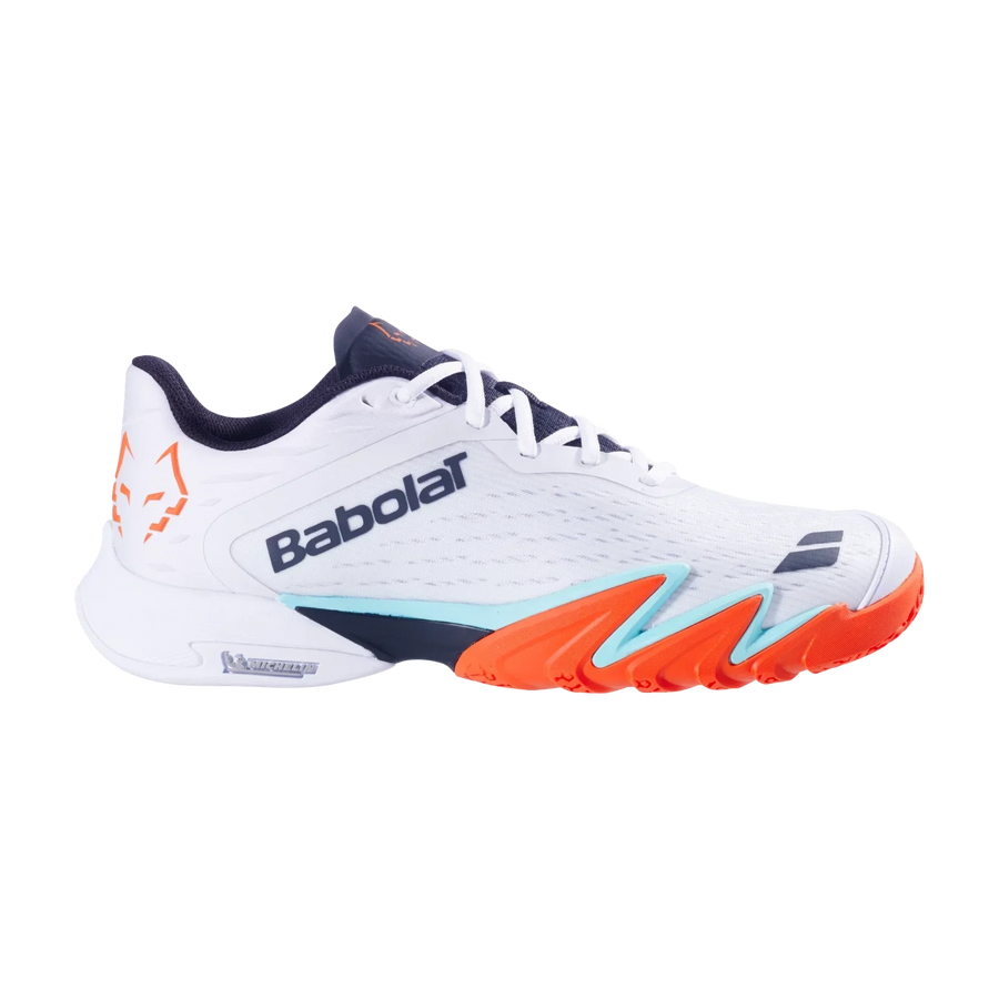 Babolat Premura 3 Lebron Men’s Padel Shoes — White/Orange