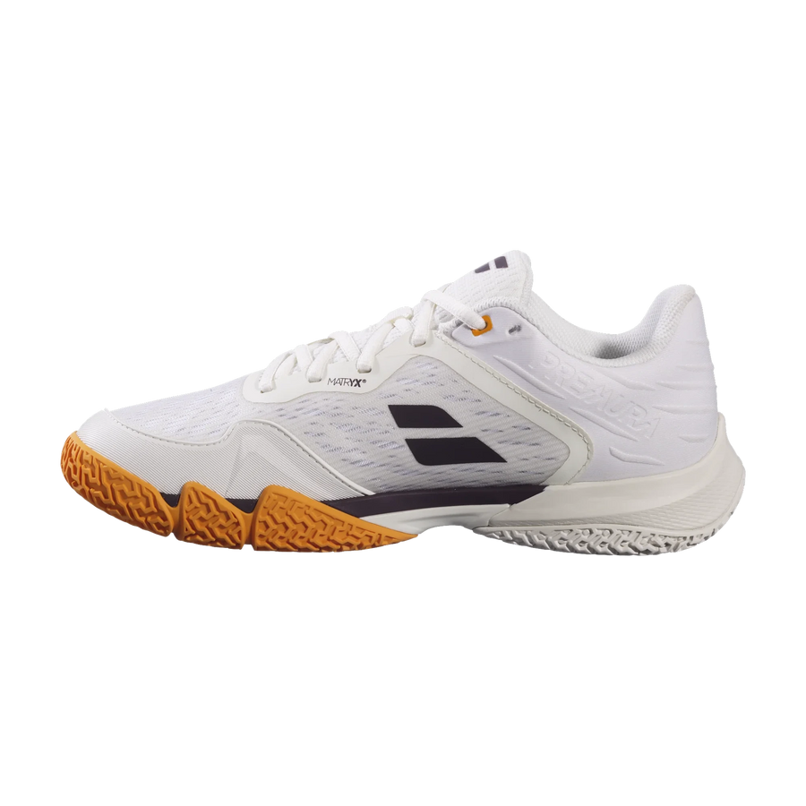 Babolat Premura 3 Men's Padel Shoes — Cream/Orange
