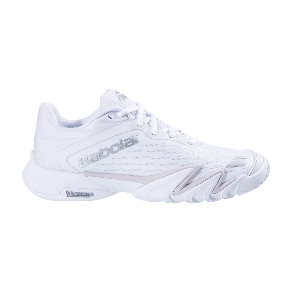 Babolat Premura 3 LeBron women's padel shoes, white and silver