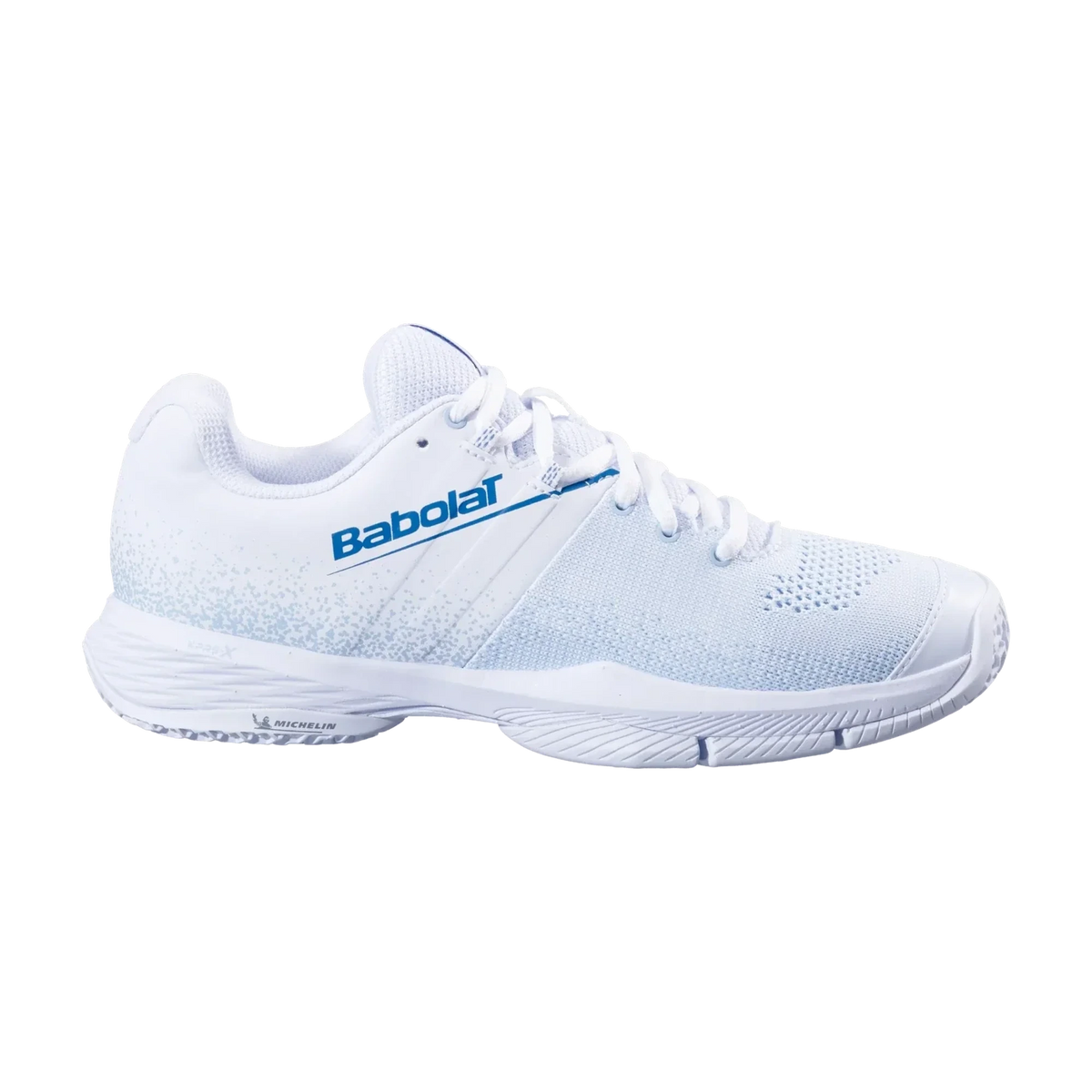Babolat Sensa women's padel shoes, white and cool blue