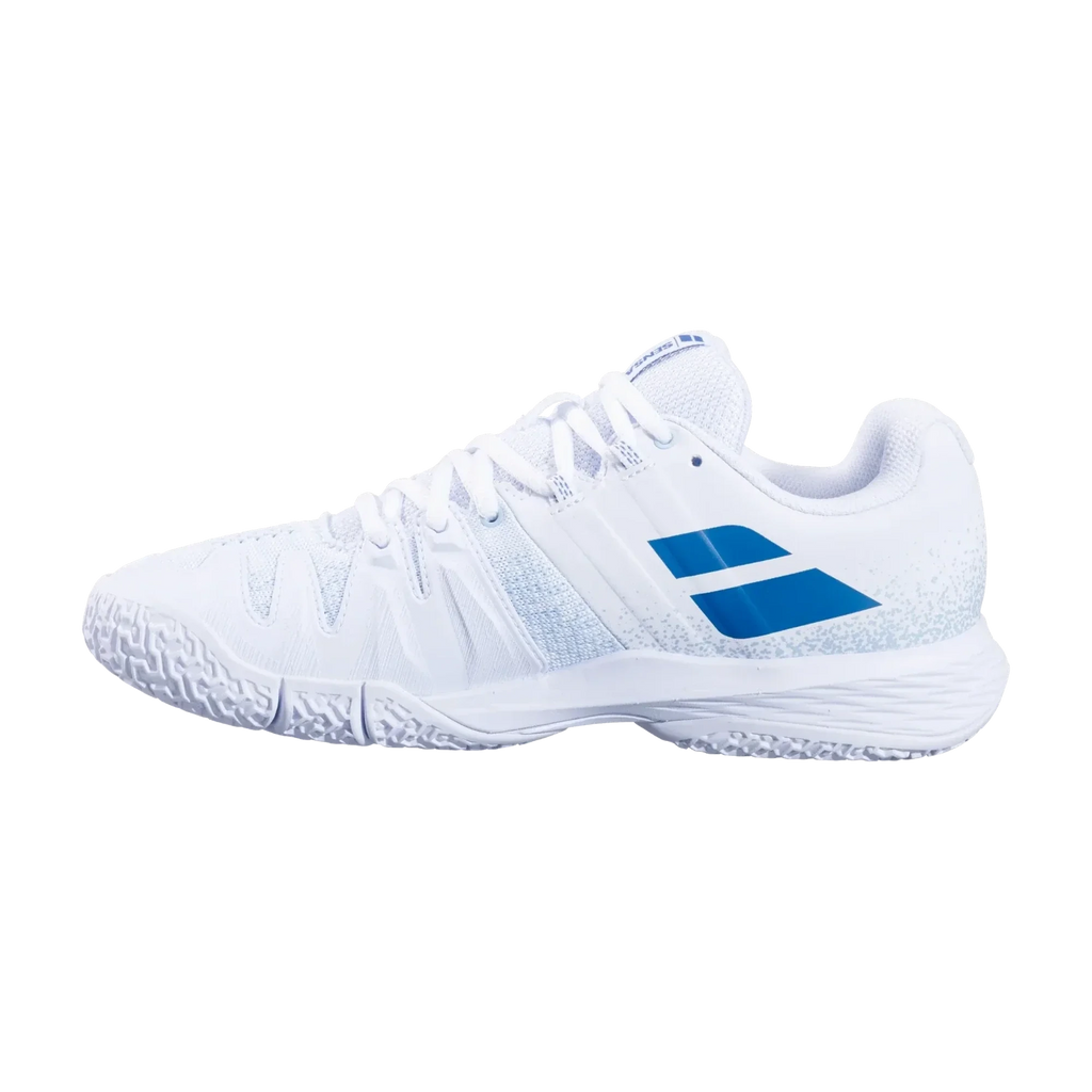 Babolat Sensa women's padel shoes, white and cool blue