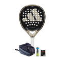Control Padel Pack — Adidas Metalbone Ctrl 3.4 racket, Babolat COURT S bag, Head balls and Siux overgrips