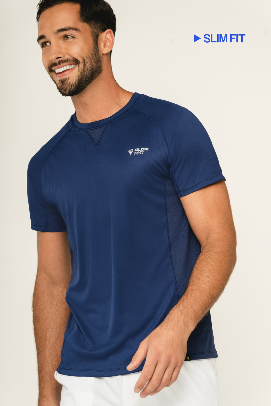 Camiseta Signature Performance con estampado azul