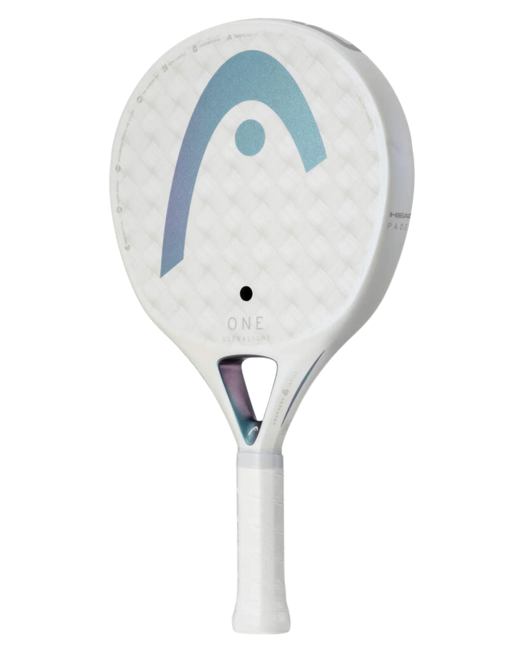 White Paddle Racket Head One Ultralight White Padel Racket | Padel USA Store