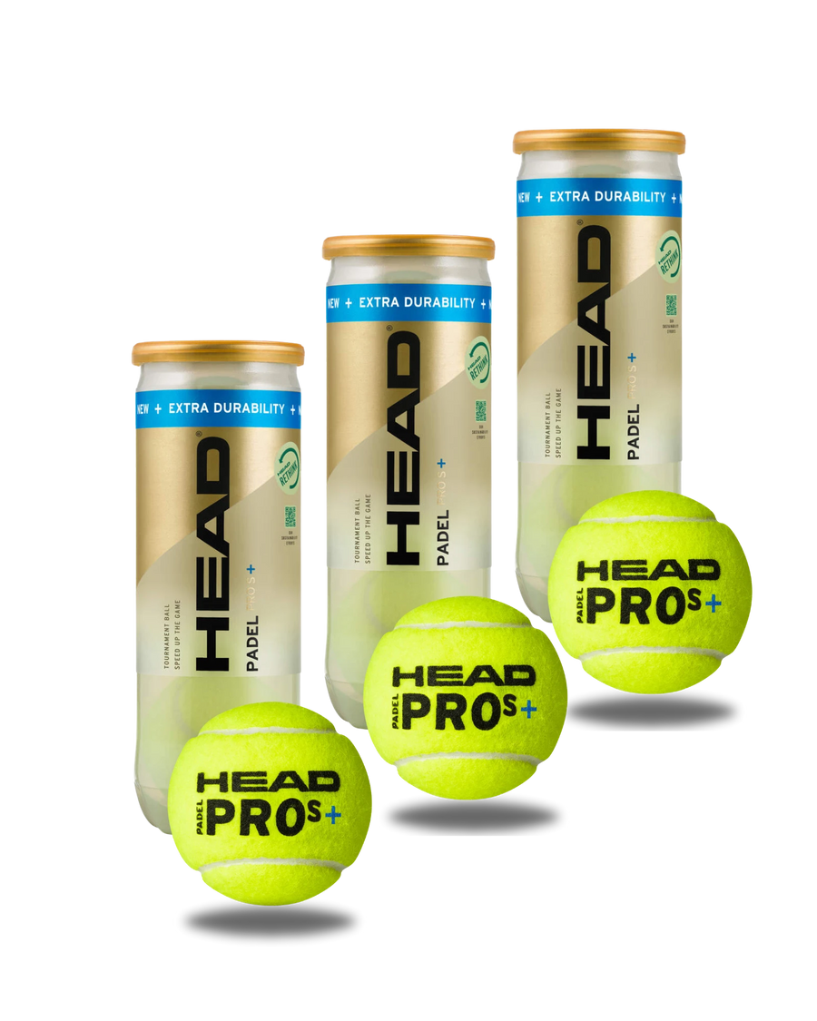 Head Padel Pro S+ Balls — Pack of 3 cans