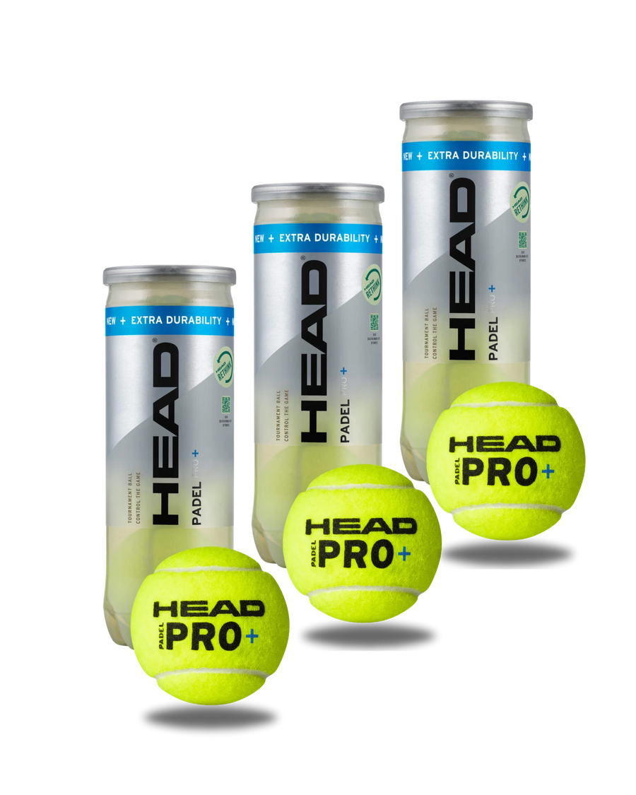 Head Padel Pro+ Balls — 3 cans