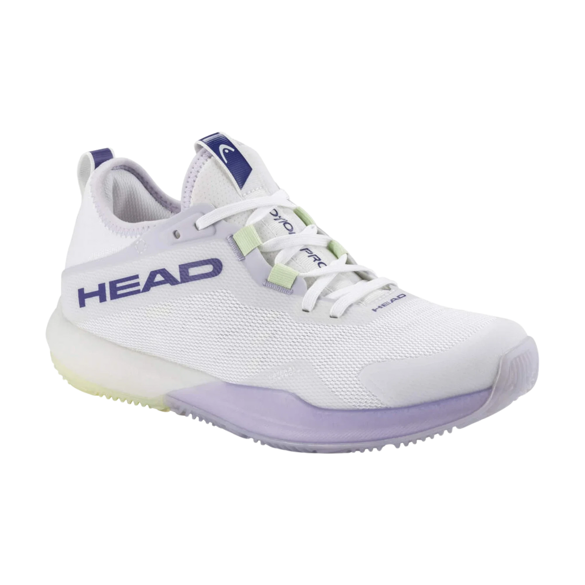 Head Motion Pro women's padel shoes, white and lavender