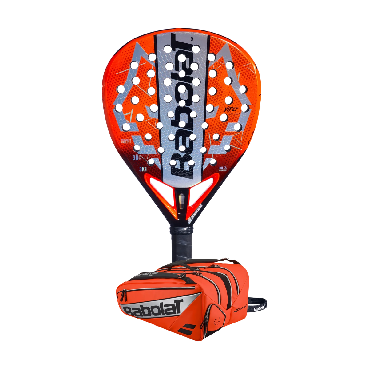Juan Lebrón Signature Pack — Babolat Viper Lebrón 3.0 racket and orange RH Pro P bag
