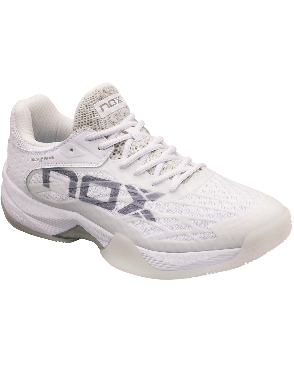 The Nox AT10 Lux Shoes White/Grey Padel Shoes