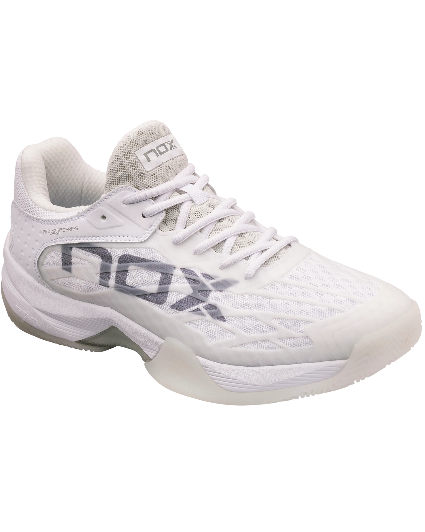 The Nox AT10 Lux Shoes White/Grey Padel Shoes