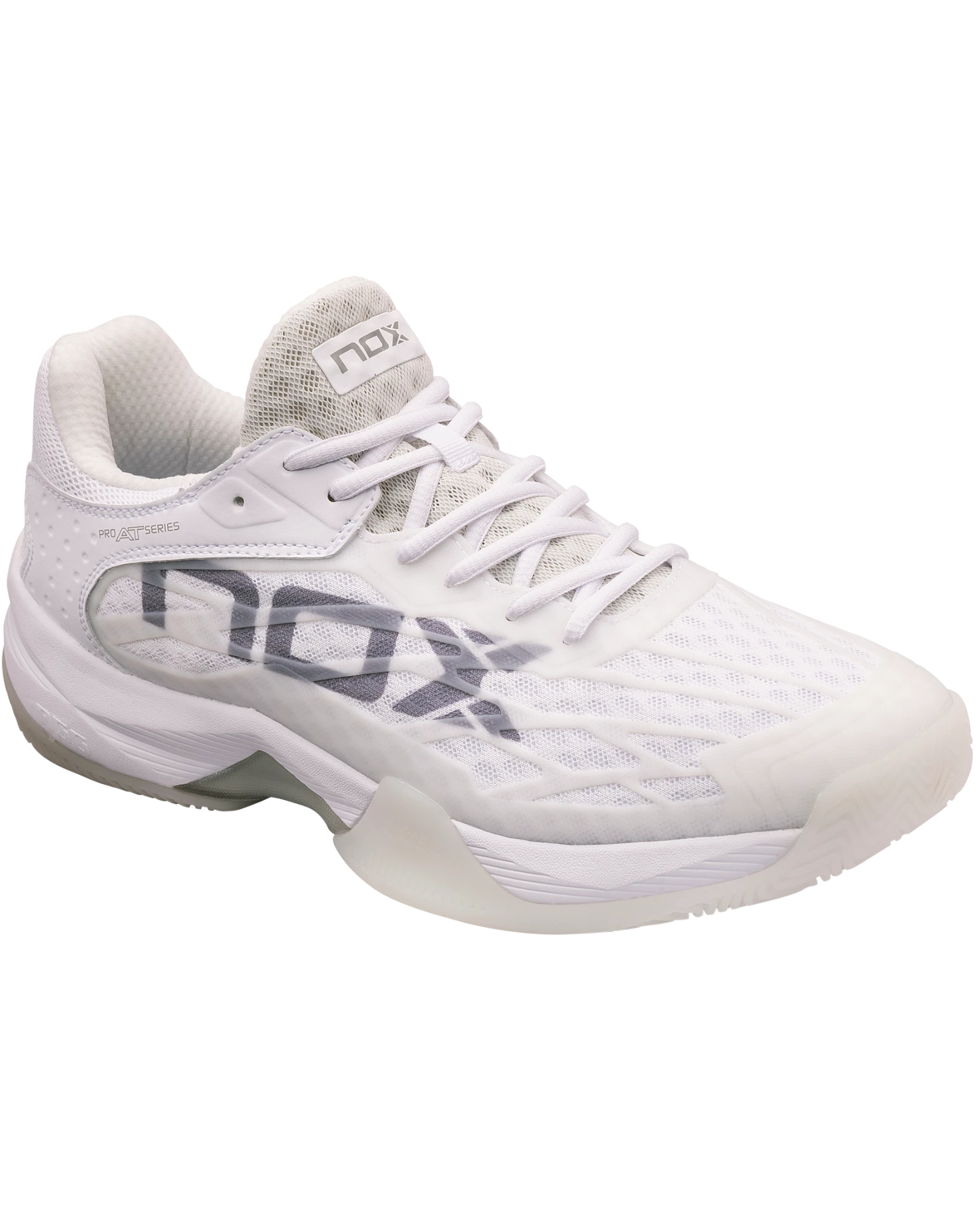 The Nox AT10 Lux Shoes White/Grey Padel Shoes