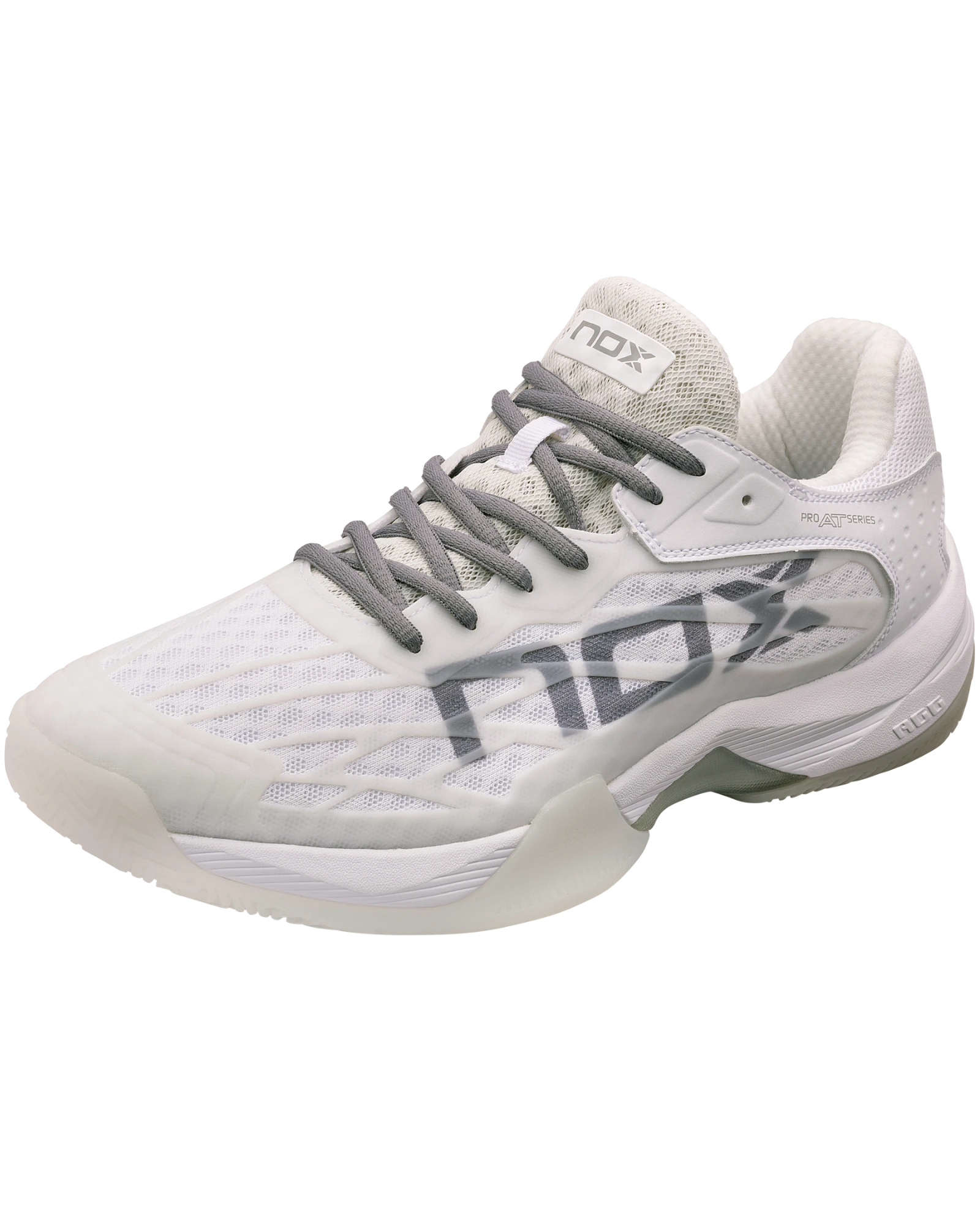 The Nox AT10 Lux Shoes White/Grey Padel Shoes