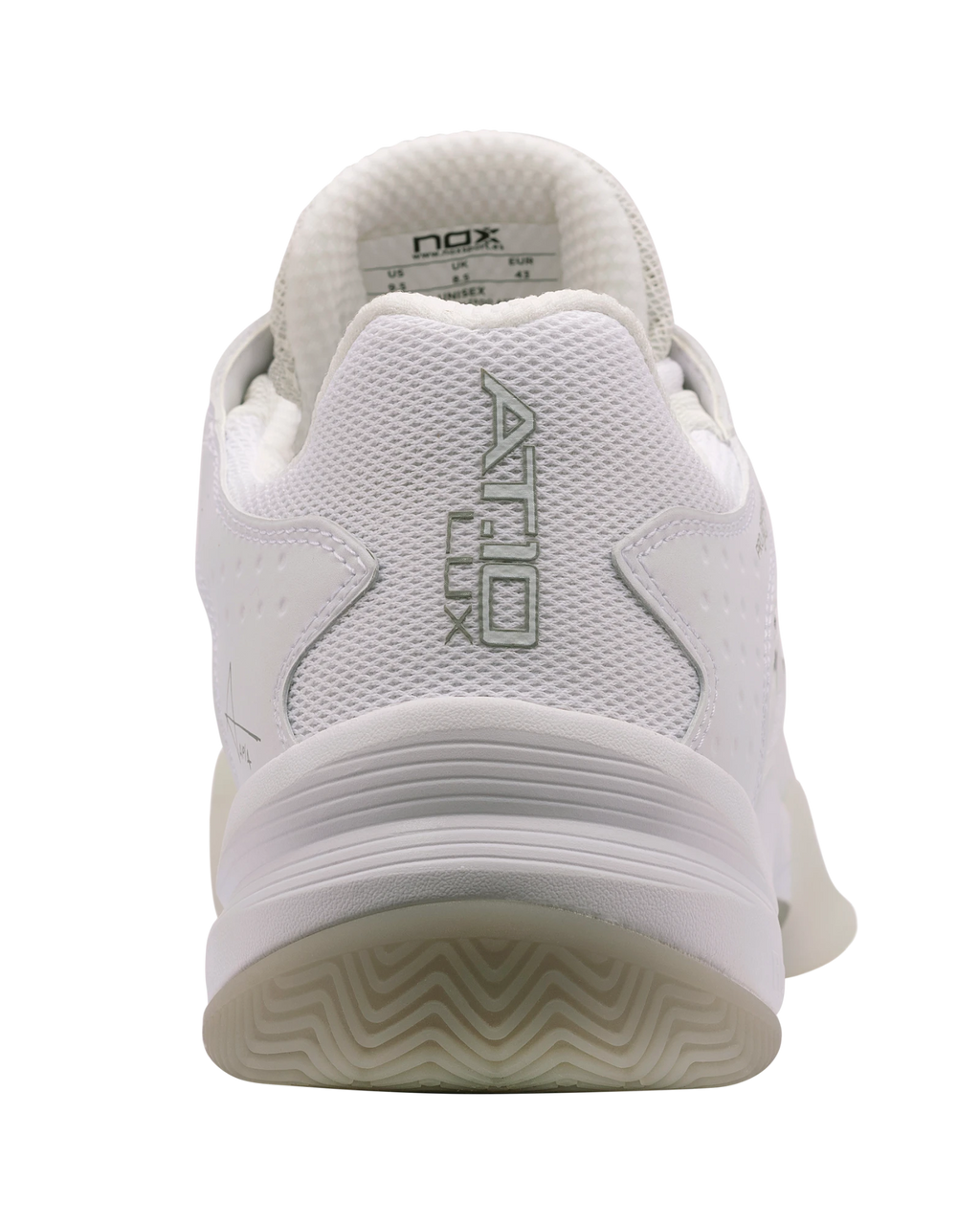 The Nox AT10 Lux Shoes White/Grey Padel Shoes