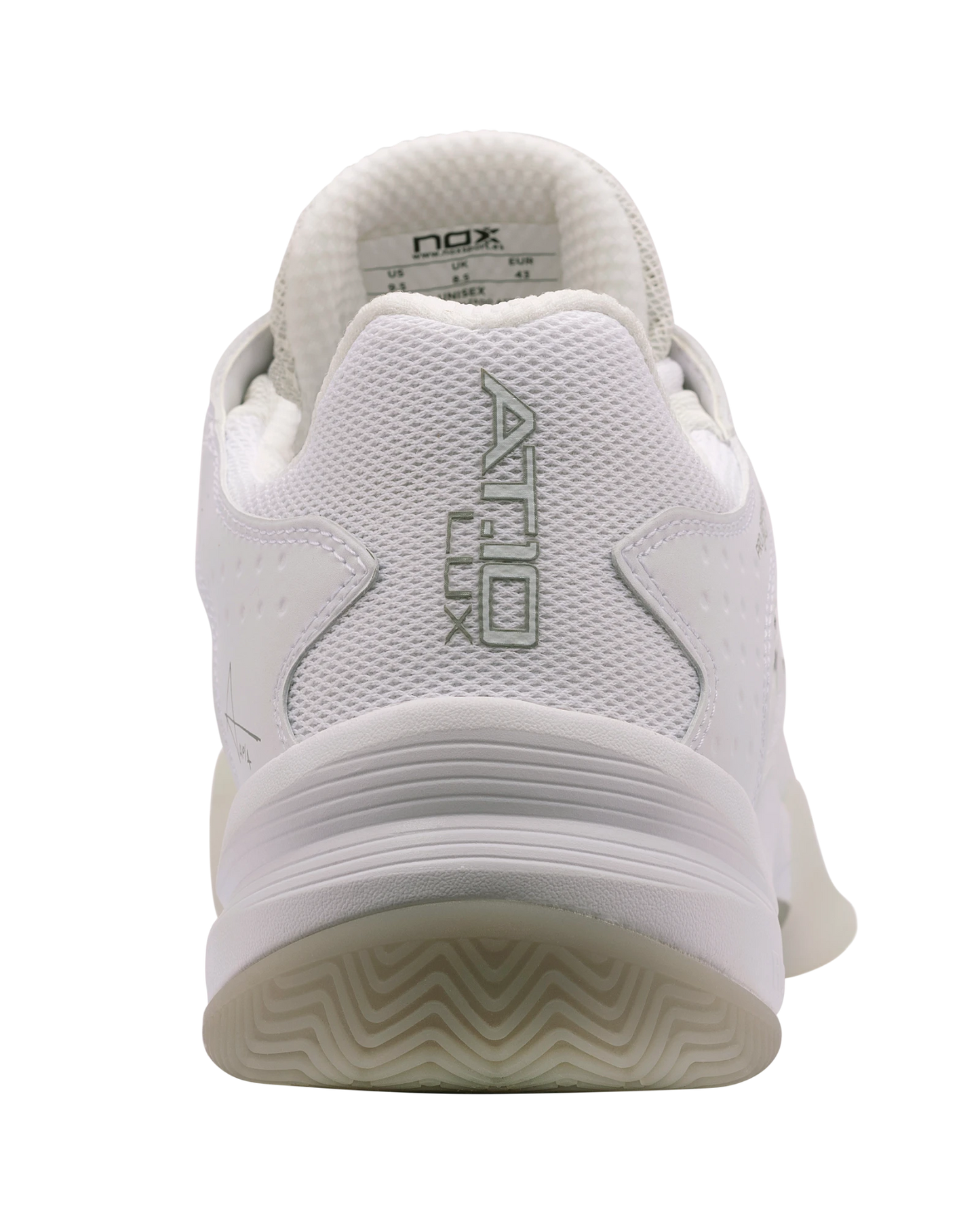 The Nox AT10 Lux Shoes White/Grey Padel Shoes