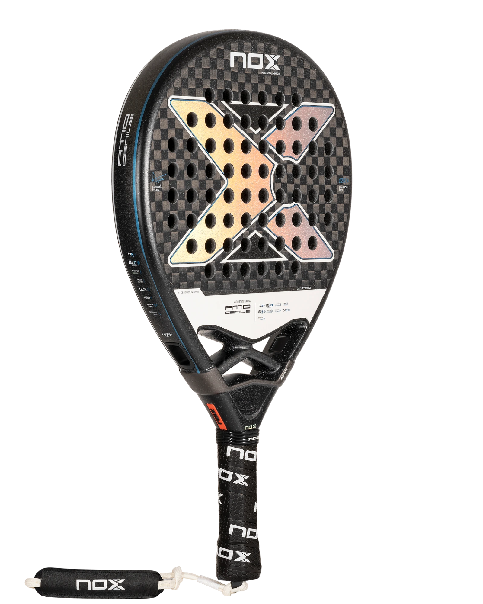 The Nox AT10 Luxury GENIUS 12K Alum Padel Racket