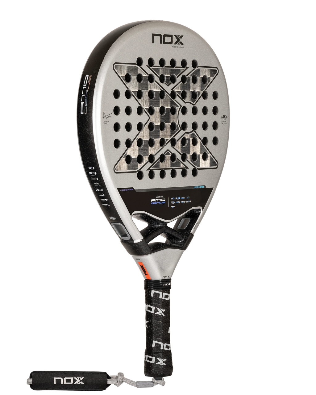 The Nox AT10 Luxury GENIUS 18K Alum Padel Racket
