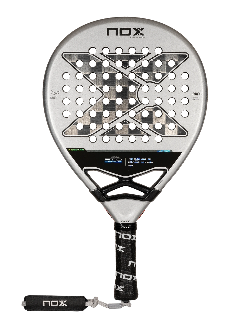 The Nox AT10 Luxury GENIUS 18K Alum Padel Racket