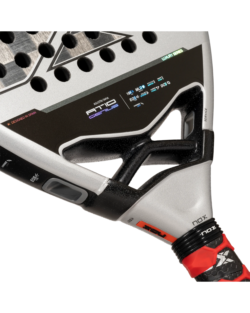 The Nox AT10 Luxury GENIUS 18K Alum Padel Racket