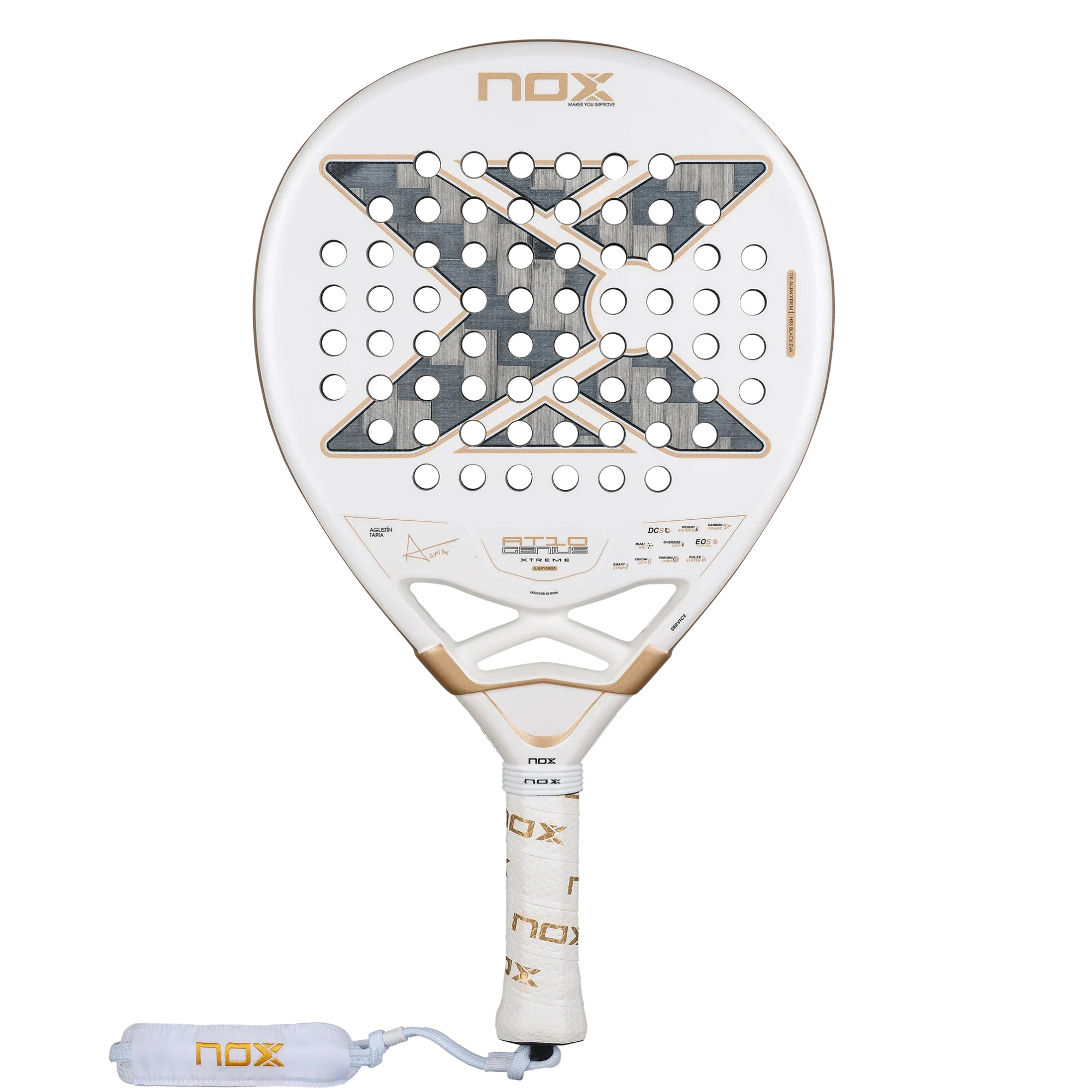 Nox AT10 Genius 12K ALUM Xtreme racket — included in the Nox Padel Pack