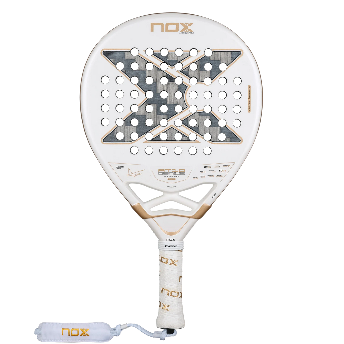 Nox AT10 Genius 12K ALUM Xtreme racket — included in the Nox Padel Pack