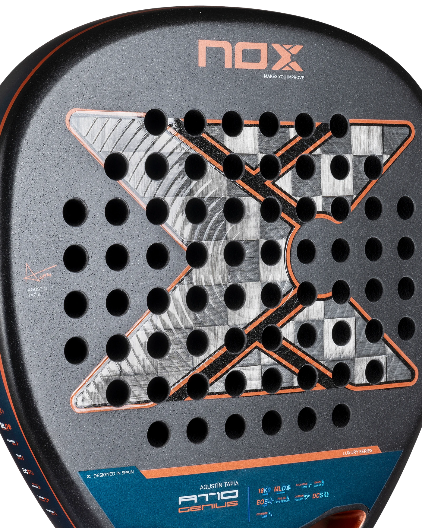 Nox AT10 Luxury GENIUS ATTACK 18K Alum 2025 by Agustin Tapia Padel