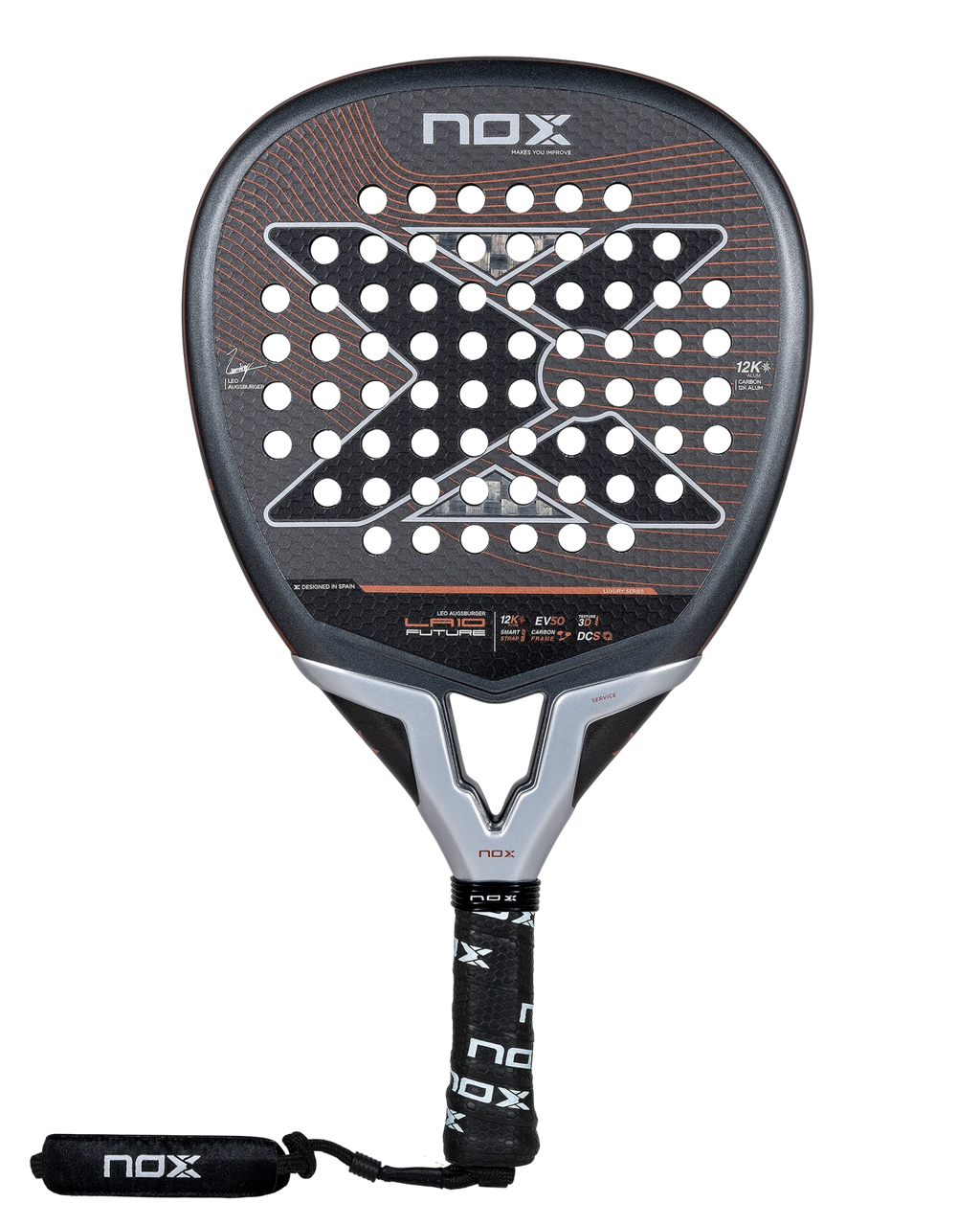 The Nox LA10 Future 12k 2024 by Leo Augsburger Padel Racket